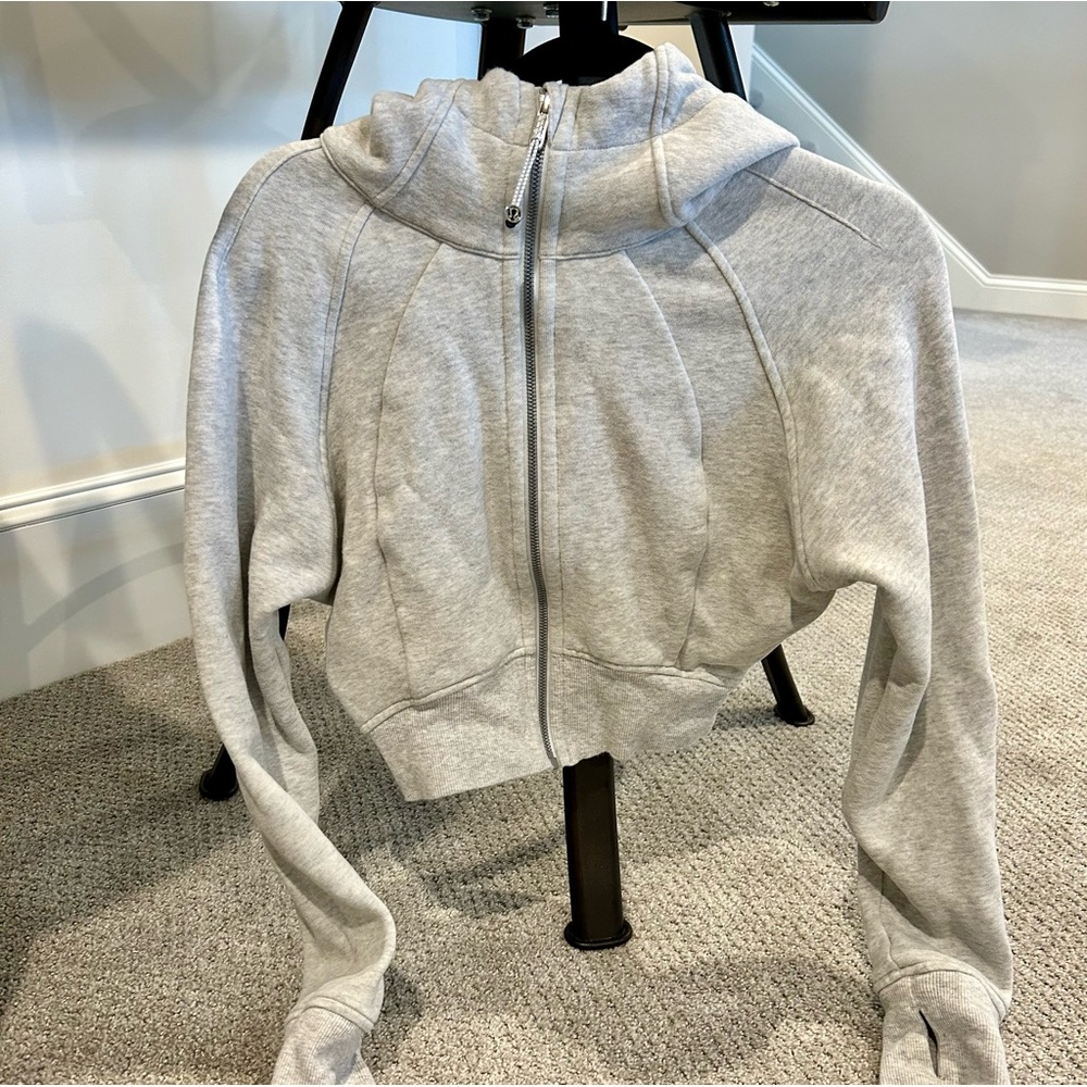 Lululemon Scuba Full-Zip Cropped Hoodie